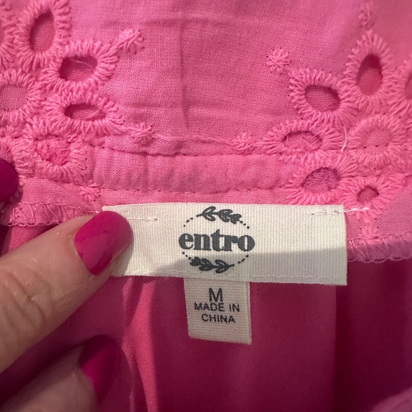 Pink Eyelet Top - Picture 4 of 5